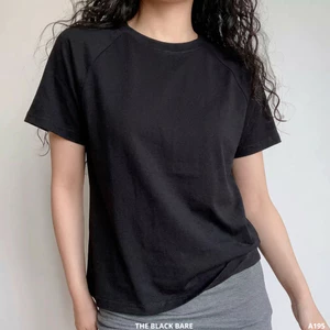 Áo Thun BABYTEE Basic, BABYTEE RAGLAN Trơn Cotton 230gsm Thoáng Mát_A195