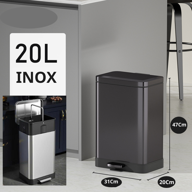Thùng rác inox hàng thanh lý đủ size 5 lít, 6 lít, 8 lít, 10 lít, 12 lít, 15 lít , 18 lít 20 lít Giá rẻ