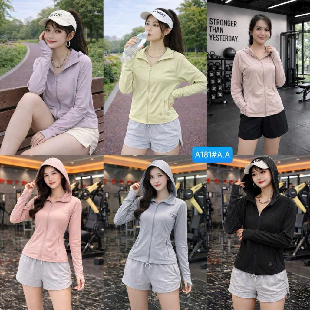 Áo nắng dáng hơi eo 818# có thông hơi chất đẹp