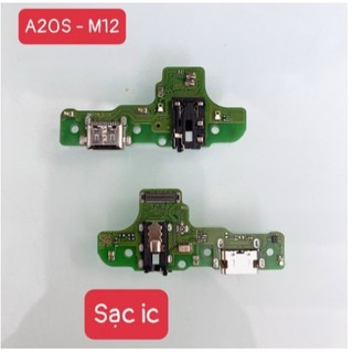 Cụm sạc samsung A20s m12 có ic, dây nguồn sạc, main board sạc A207F, A2070, cụm sạc zin