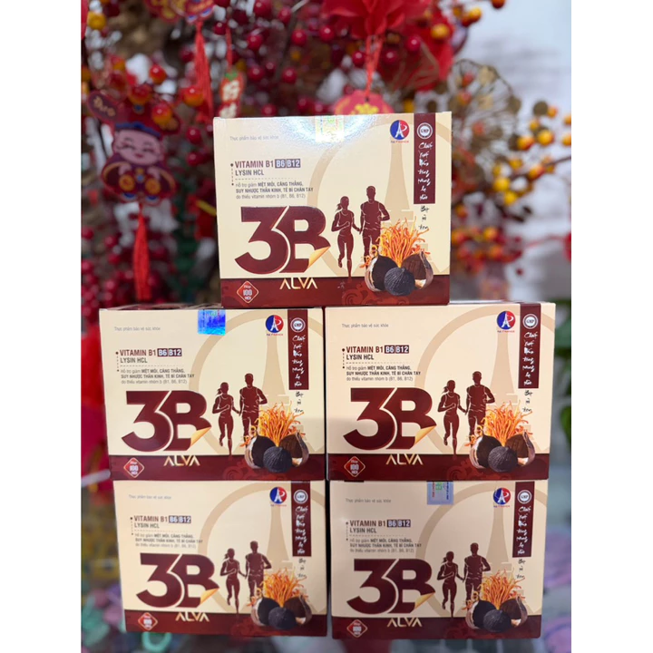 vitamin 3b alva hộp 100 viên kết hợp đông trùng hạ thảo, tỏi đen hỗ trợ nâng cao sức khoẻ, tăng sức đề kháng