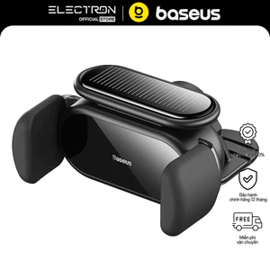 Giá Đỡ Điện Thoại Cảm Biến Trên Ô Tô Baseus Steel Cannon pro Solar Electric Holder Car Mount (Energy charging)