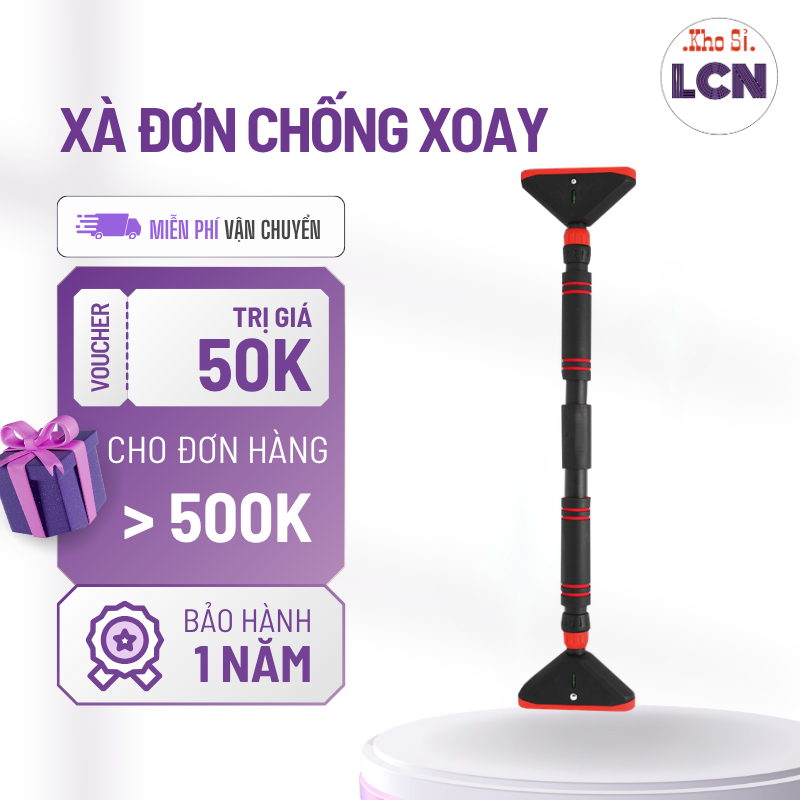 [New 2026 ] Xà Đơn Gắn Cửa Đa Năng LCN 💎FREESHIP💎 Tùy chỉnh kích thước Chống xoay, ống thép siêu dày