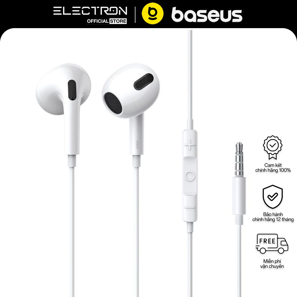 Tai Nghe Baseus Encok 3.5mm lateral in-ear Wired Earphone H17