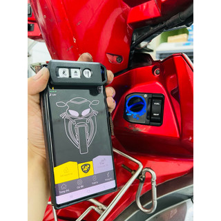 Smart-key NHẬN DIỆN SỬ DỤNG ĐTHOẠI mở xe đi dành cho xe AirBlade,Winner x, PCX,Beat,Scoopy ,Vario,Click.Cụm Có Led
