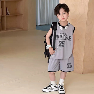 [20-35KG] Bộ ba lỗ hàn lạnh siêu mát cho bé trai - Bộ quần áo sát nách cá tính cho bé trai