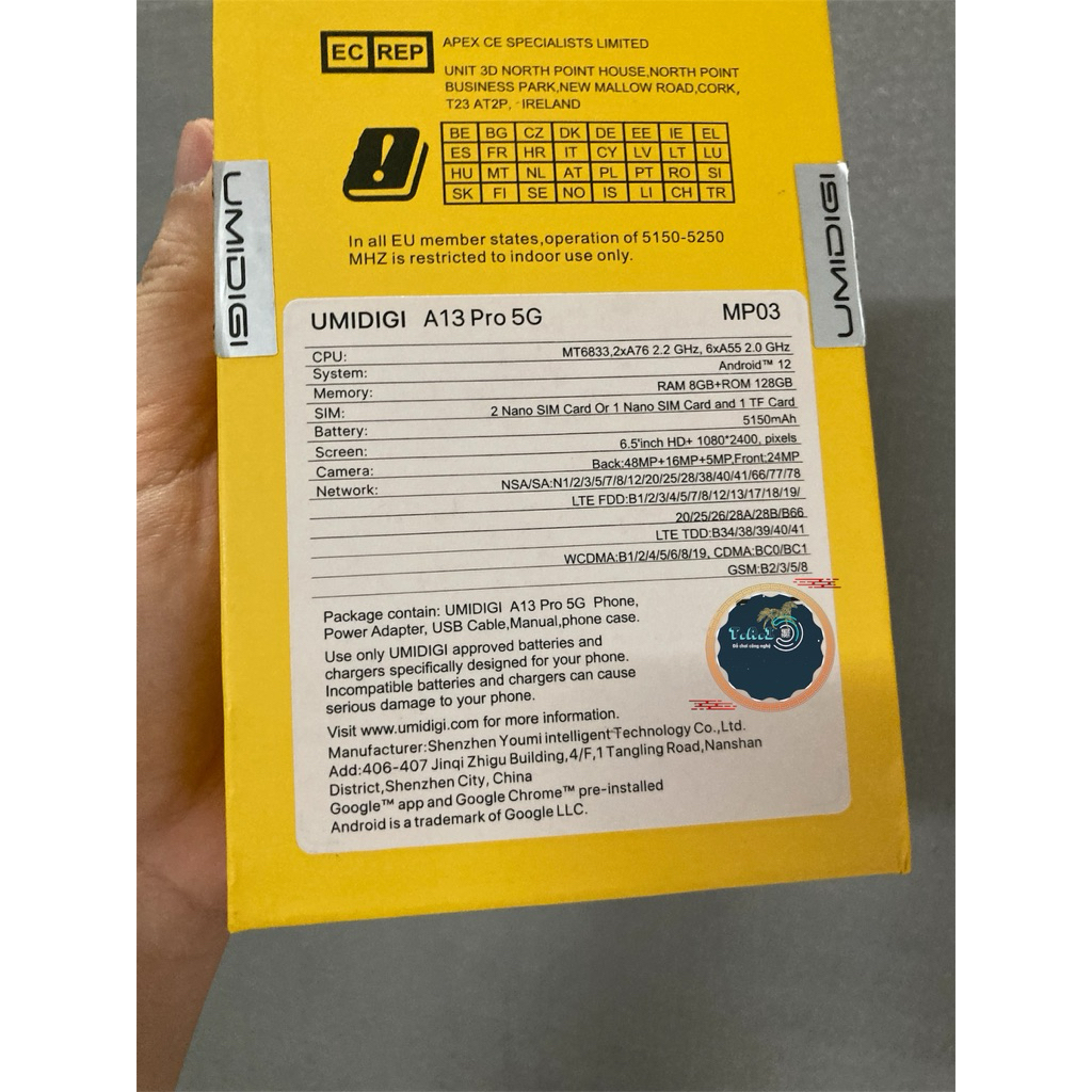 Điện thoại UMIDIGI A13 Pro 5G Ship Nhật 🇯🇵 RAM 8GB 128GB