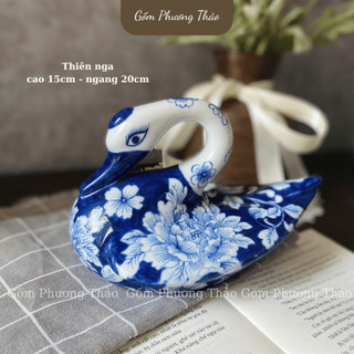 Tượng men lam Bát Tràng vẽ tay thủ công các con vật