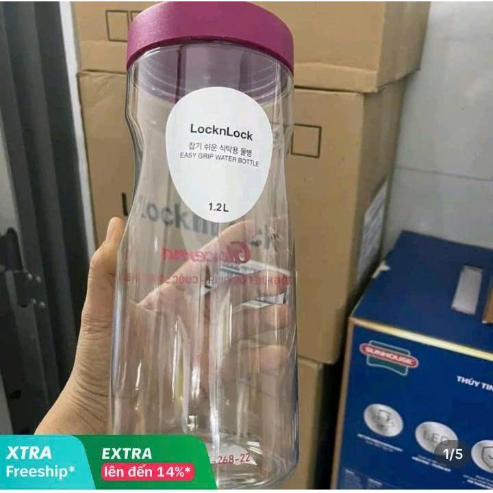 LOCK&LOCK Bình Nhựa LOCK&LOCK 1,2L đùng Dung Tích 1,2L Tiện Lợi Sử Dụng Hàng Ngày Cho Nước Hoặc Đồ Uống Yêu Thích
