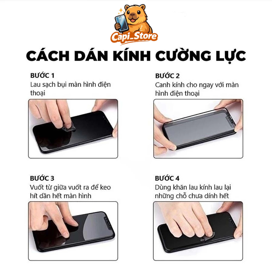 Kính cường lực Xiaomi 13 / 13T / 13T Pro full màn trong suốt, chống ánh sáng xanh, bảo vệ mắt | KKCB CAPICASE | BigBuy360 - bigbuy360.vn