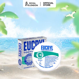Bột Bạc Hà Giúp Sạch Miệng Trắng Răng, Hơi Thở Thơm Mát Eucryl Toothpower 50g