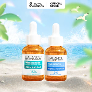 Combo serum phục hồi, làm dịu và cấp ẩm da Balance Niacinamide và Hyaluronic 30ml/chai