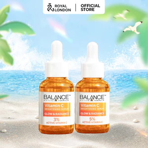 Bộ đôi Serum Sáng Da, Mờ Thâm Công Thức Cải Tiến Dẫn Xuất SAP C 5% - Balance Active Formula 5% Vitamin C Brightening 30m