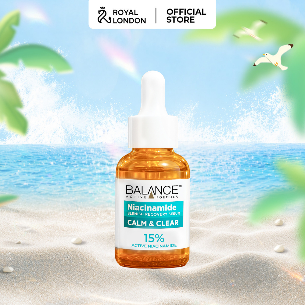 Serum mờ thâm và kiềm dầu Balance Active Formula Niacinamide 15% Blemish Recovery 30ml