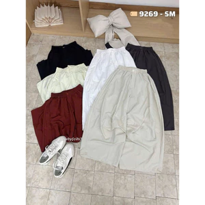 Quần Dài Nữ Gió Thụng Form Rộng Thoáng Mát, Cạp Chun Cao Dễ Phối Đồ Đẹp Mềm Mát Xuân Hè| SANA CLOSET #9269