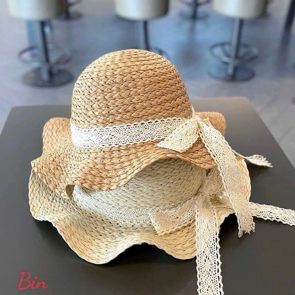 Set Mũ + Túi Cói Cho Bé Gái Xinh Xắn – Đi Biển, Đi Chơi