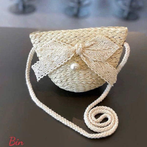 Set Mũ + Túi Cói Cho Bé Gái Xinh Xắn – Đi Biển, Đi Chơi