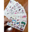 Set 5 tấm hình xăm Nhân Vật Hoạt Hình không trùng mẫu, kích thước 16 * 8,5 cm