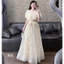 Set Váy Đi Biển Set Áo Croptop Trễ Vai Bèo Phối Chân Váy Dài Xoè Bồng Mặc Đi Chơi Đi Biển Sang Chảnh