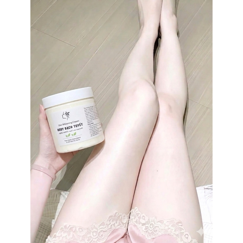 Kem dưỡng trắng body Bạch Tuyết Niacinamide 5% Arbutin nâng tông chống lão hoá sz 500ml