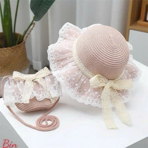 Bộ Set Mũ Kèm Túi Cho Bé 👧 Xinh Xắn, Thời Trang, Đi Biển – Dã Ngoại Trẻ Em