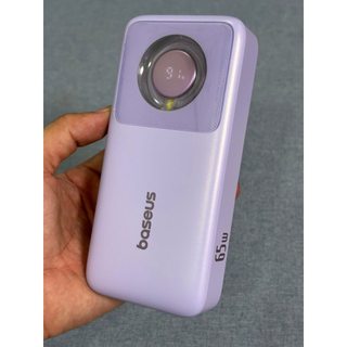 Cục sạc dự phòng Baseus 65W 20000mAh kèm Cáp TYPE-C, tích hợp cáp rút