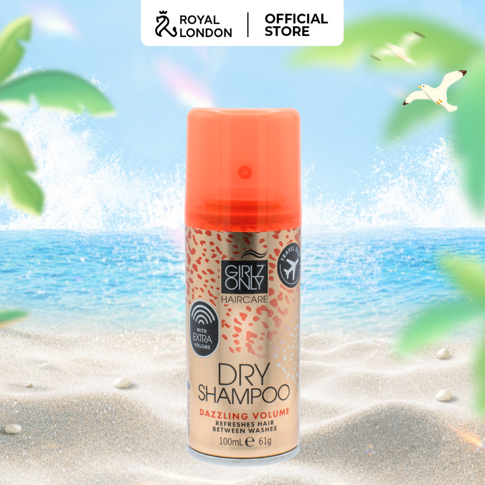 Dầu Gội Khô Dry Shampoo Girlz Only Dazzling Volume (Cam) Travel Size 100ml