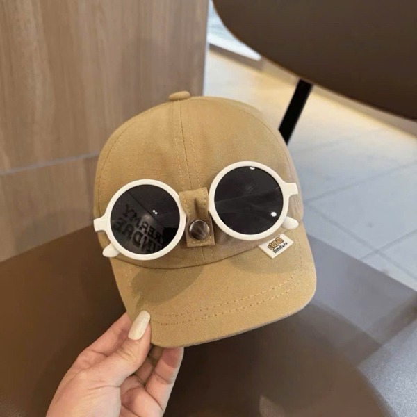 Mũ Lưỡi Trai Kèm Kính Chống Nắng Cho Bé 🌴 Nhẹ, Mát, Dễ Thương Đi Biển Du Lịch