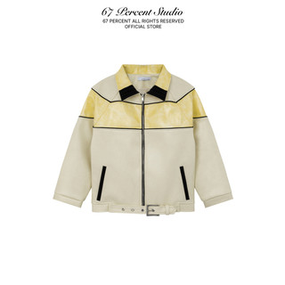 Áo Khoác Biker Chất Liệu Faux Leather Cổ Đứng 67PERCENT/67% - SATRIA LEATHER JACKET