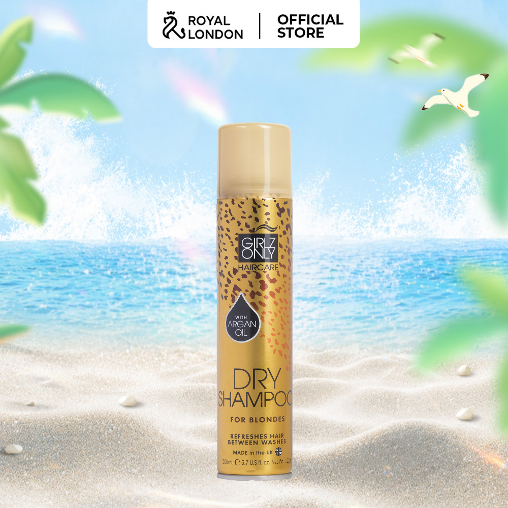 Dầu Gội Khô Dry Shampoo Girlz Only For Blondes 200ml (Vàng)