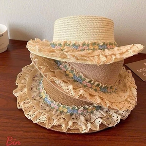 👒 Mũ Ren Vintage Nữ Thời Trang 🌼 Nhẹ, Đẹp, Phong Cách Retro, Đi Biển, Chụp Ảnh