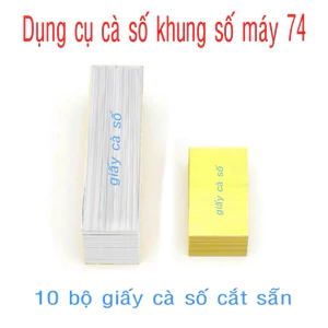 10 Bộ Giấy Cà Số Khung Số Máy Cho Ô tô Xe Máy Cắt Sẵn