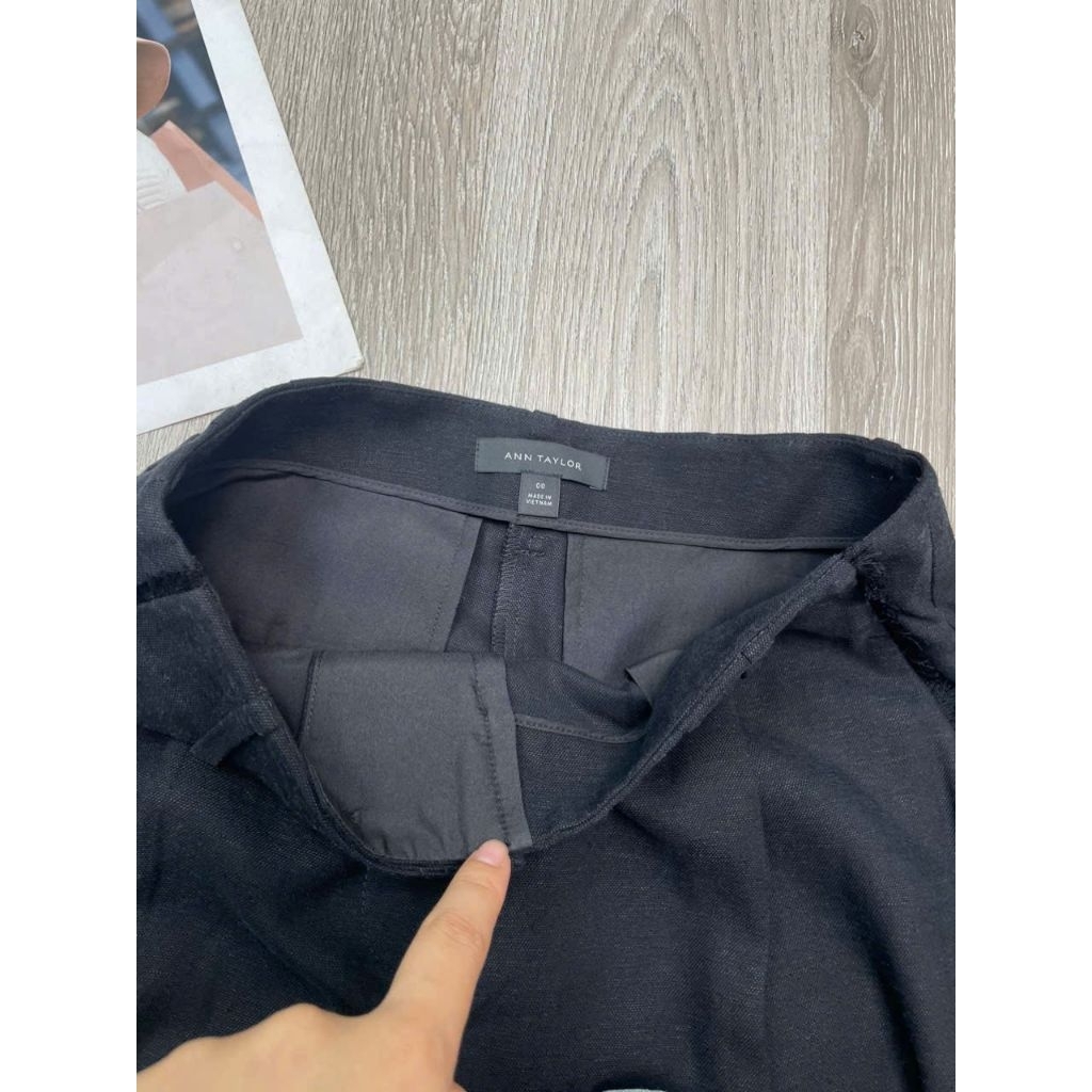 (BomoHouse) Quần suông pha linen Ann.Tay* bigsize - dư xịn