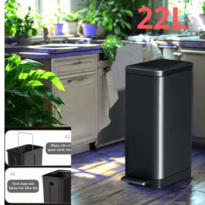 Thùng rác inox hàng thanh lý giá rẻ  8 lít, 10 lít, 12 lít,  18 lít , 20 Lít , 22 Lít