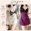 HT136a Váy ngủ sexy phối ren xẻ v1 kèm ĐỆM LÓT,đồ ngủ lụa xoè nhẹ hở lưng gợi cảm HT136a MÚT