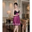 HT136a Váy ngủ sexy phối ren xẻ v1 kèm ĐỆM LÓT,đồ ngủ lụa xoè nhẹ hở lưng gợi cảm HT136a MÚT