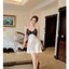 HT136a Váy ngủ sexy phối ren xẻ v1 kèm ĐỆM LÓT,đồ ngủ lụa xoè nhẹ hở lưng gợi cảm HT136a MÚT