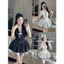 Váy yếm nữ sang chảnh váy nữ dáng bèo nhún tiểu thư chất mềm xịn