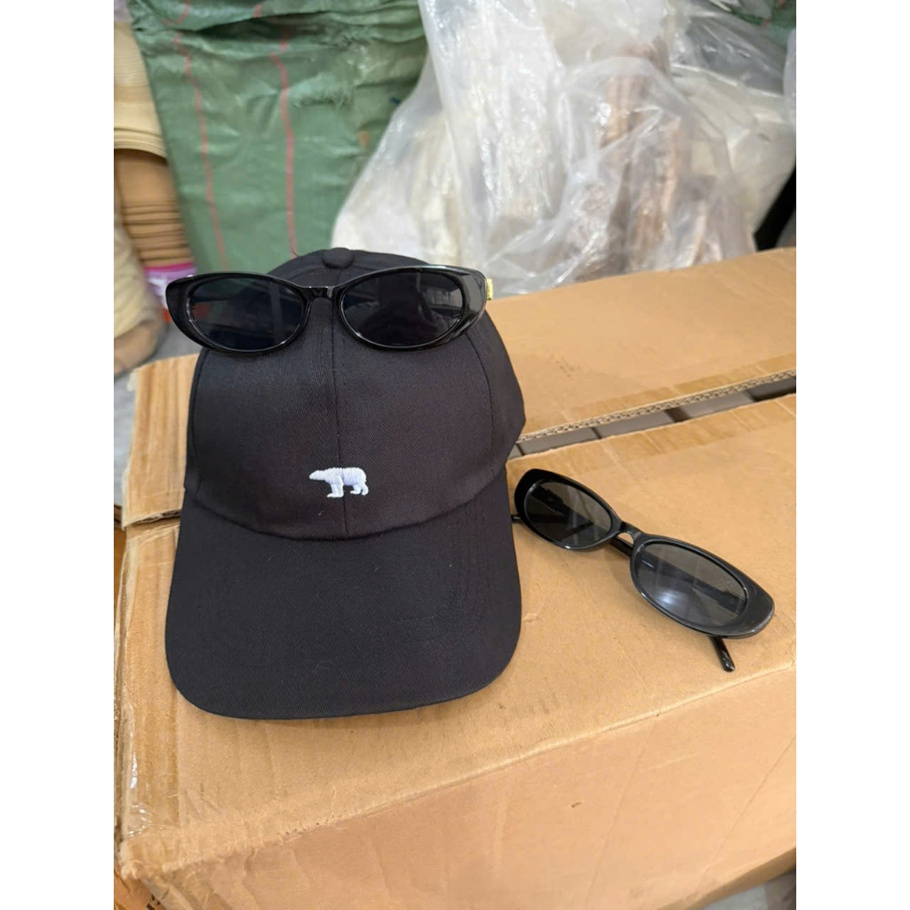 Mũ Lưỡi Trai Kèm Kính Chống Nắng 🌞 Nhẹ, Mát, Phong Cách Streetwear Hot Trend