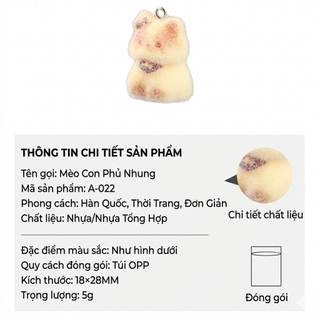 Móc Khóa Mèo Len Chọc Handmade Dễ Thương Móc Treo Túi Xách Phụ Kiện Quà Tặng Thủ Công Hình Mèo Con Đáng Yêu Bằng Len Dạ