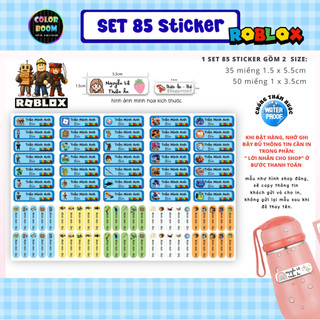 In theo yêu cầu - Set Sticker Dán Đồ Dùng Cho Bé - Decal PVC chống thấm - Colorboomshop