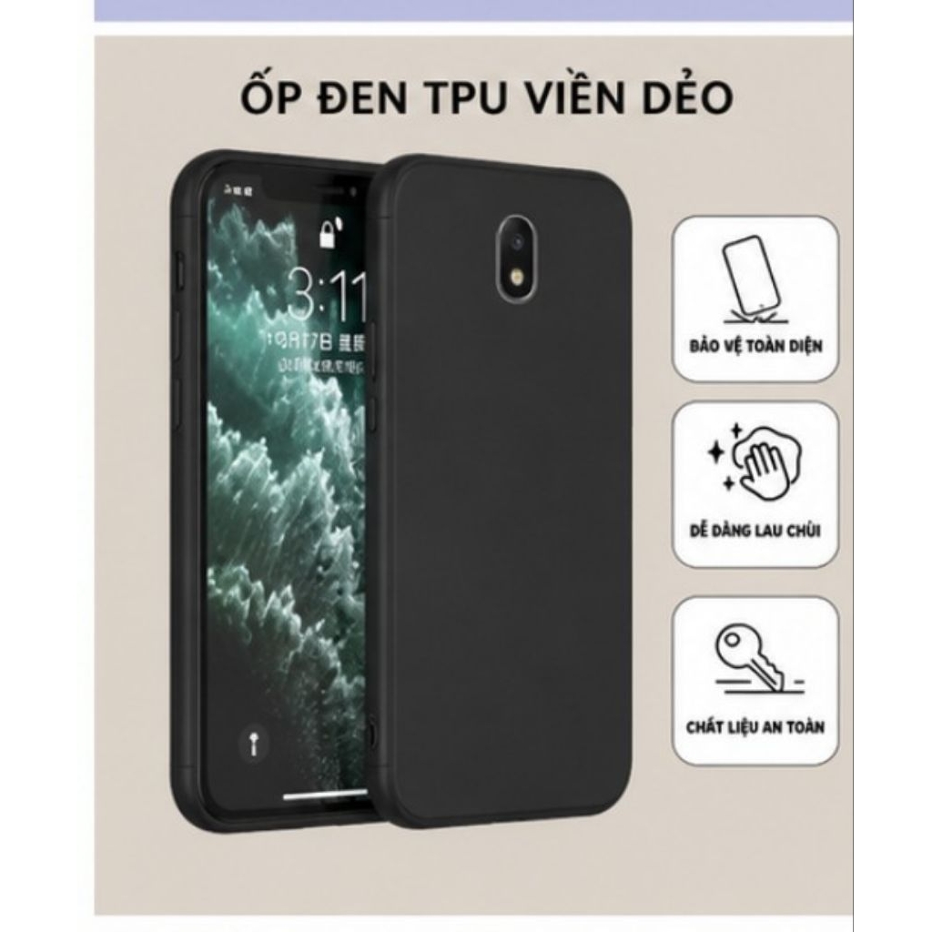 Ốp Lưng SamSung Galaxy J7 Pro/J730 - Black(Đen)
