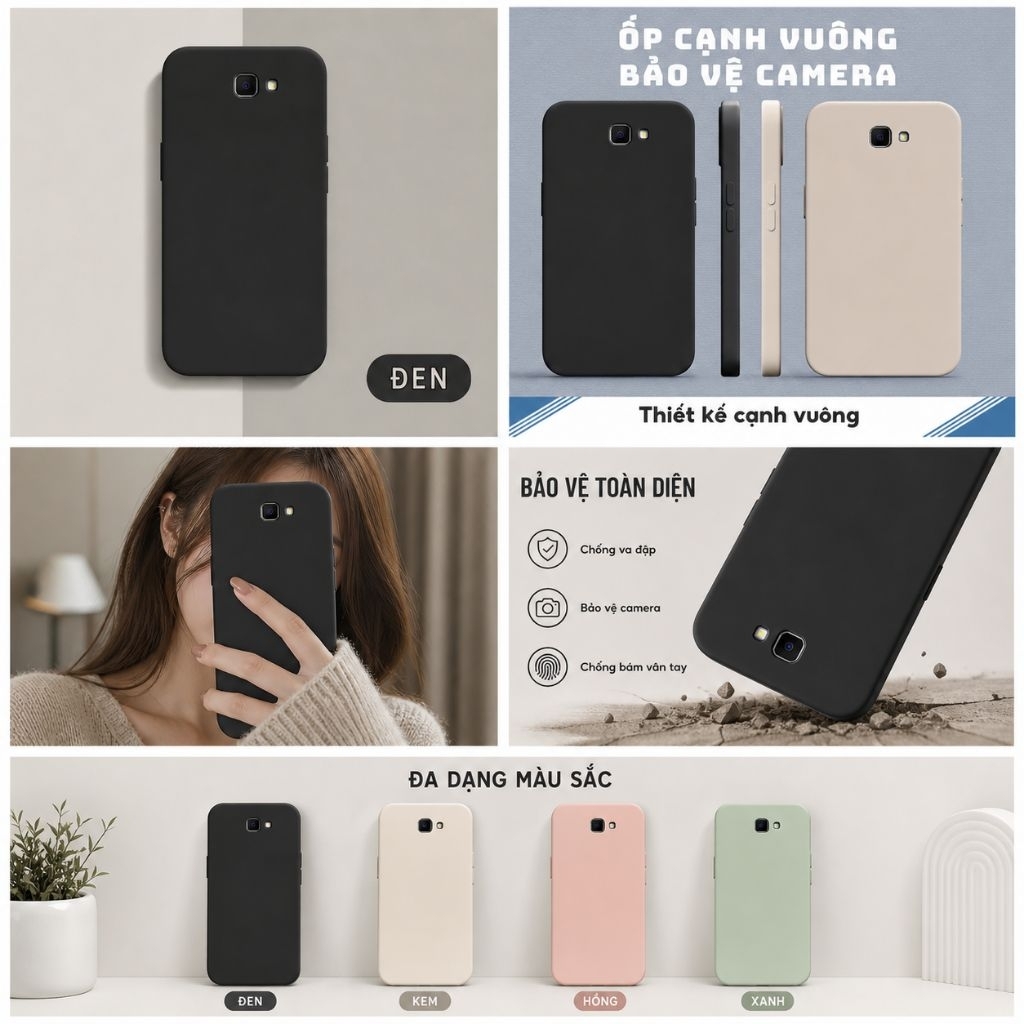 Ốp Lưng SamSung Galaxy J7 Prime - Black(Đen)
