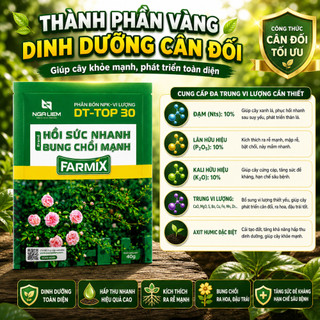 NPK vi lượng FARMIX 40gram “HỒI SỨC NHANH – BUNG CHỒI MẠNH” Phát Triển Lá, cành rễ