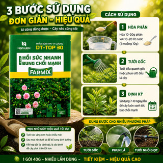 NPK vi lượng FARMIX 40gram “HỒI SỨC NHANH – BUNG CHỒI MẠNH” Phát Triển Lá, cành rễ