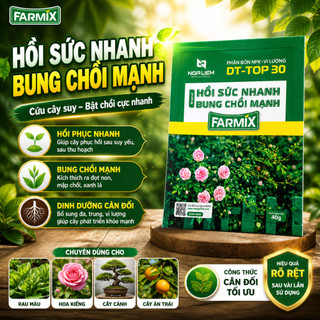 NPK vi lượng FARMIX 40gram “HỒI SỨC NHANH – BUNG CHỒI MẠNH” Phát Triển Lá, cành rễ