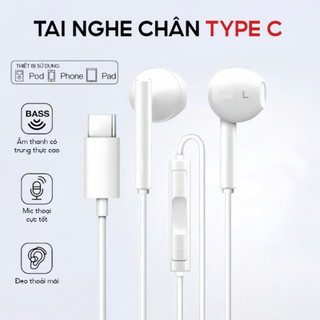 [SIÊU HOT] Tai nghe Type C nghe nhạc chơi game bass hay gọi thoại có mic....(phukienmk10)