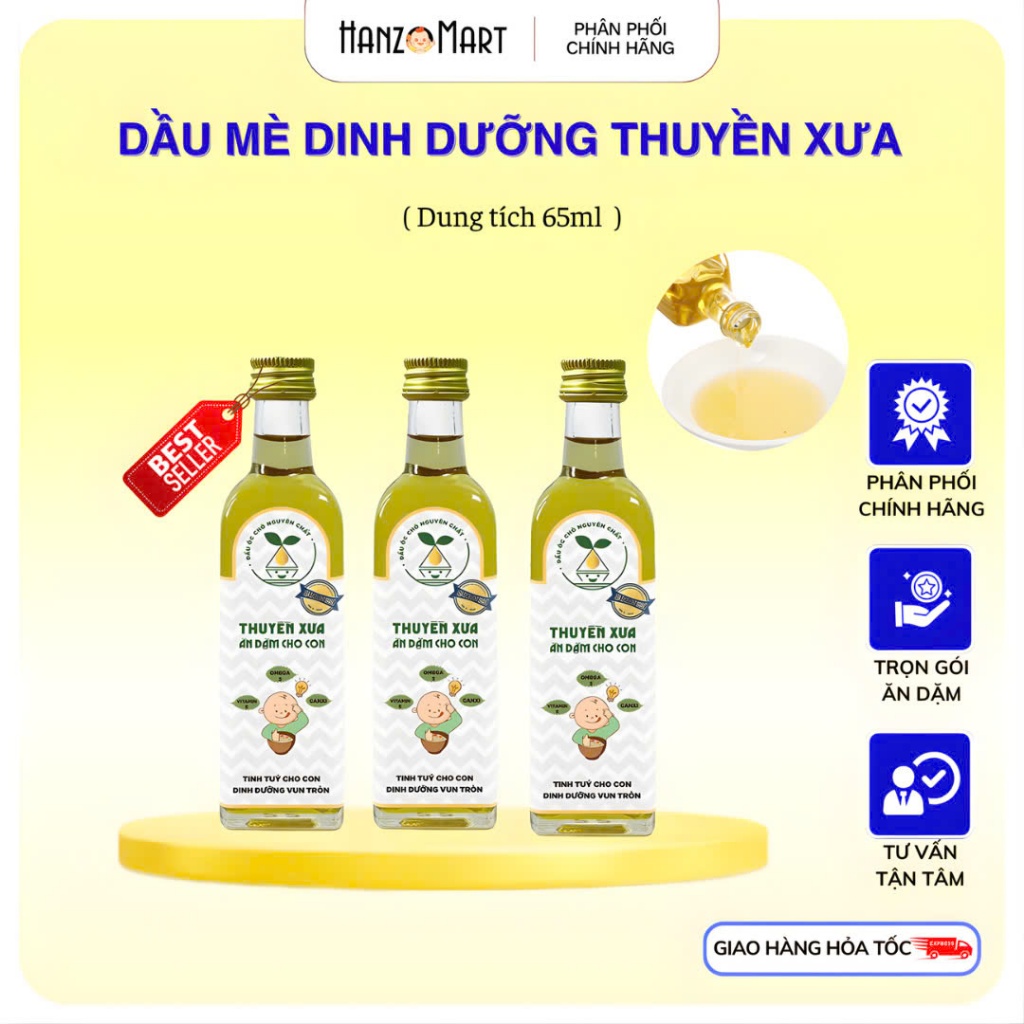 Dầu mè dinh dưỡng ăn dặm thuyền xưa 65ml
