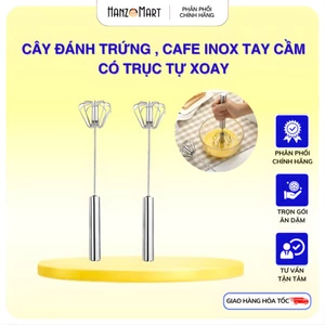 Cây đánh trứng tự xoay k gỉ làm đồ ăn dặm cho bé