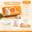 Khăn ướt Cao cấp Zizou Premium 100 tờ không mùi an toàn cho mẹ và bé, chống hăm, mềm mại, an toàn tuyệt đối.